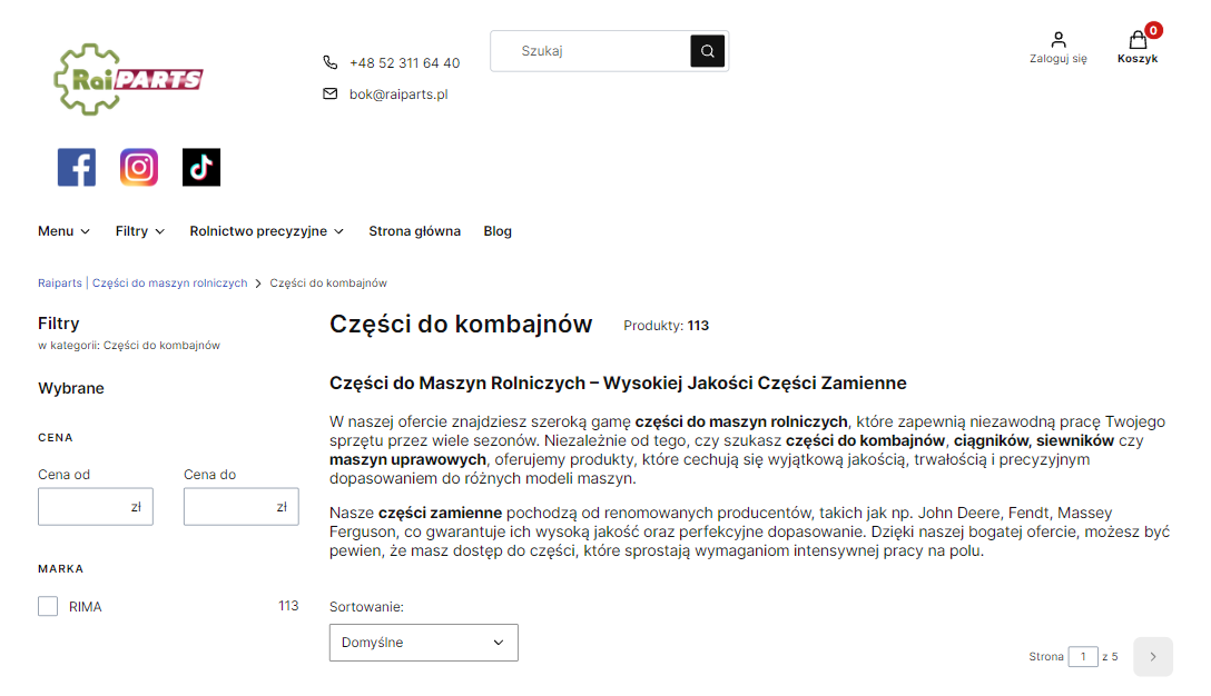 Przygotowanie kombajnu do sezonu - które części do kombajnów warto sprawdzić przed żniwami?