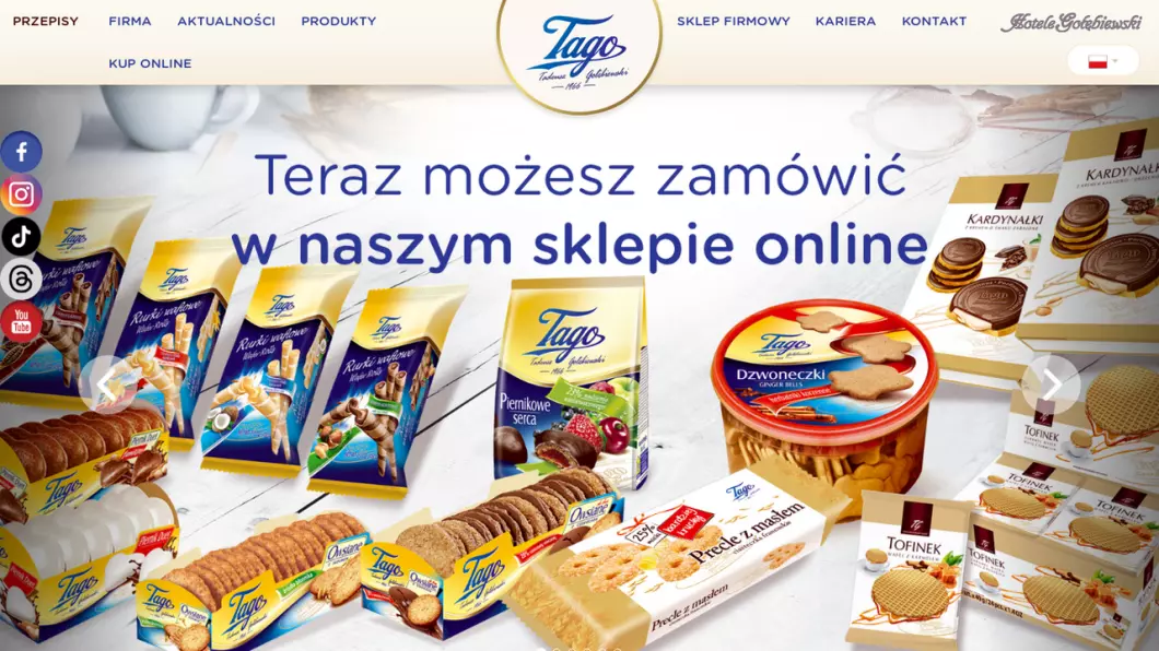 Producent ciastek - Tago